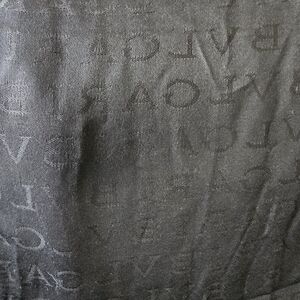 Bulgari Black Monogrammed Scarf